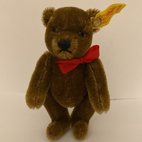 Steiff Brown 5” Jointed Mohair Bear - Picture 4 of 6
